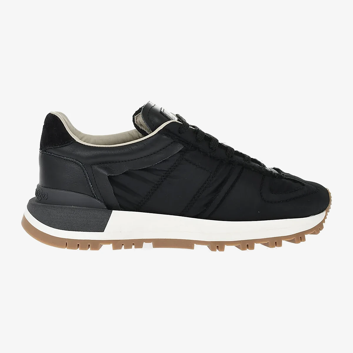 M22 Lace-Up Nylon Sneakers With Raw-Edge Details вид 2