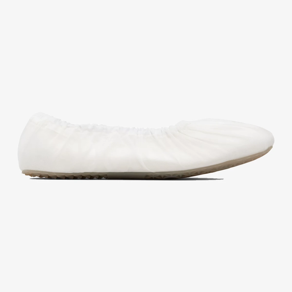 Maison Margiela White Layered Ballerina Flats in White