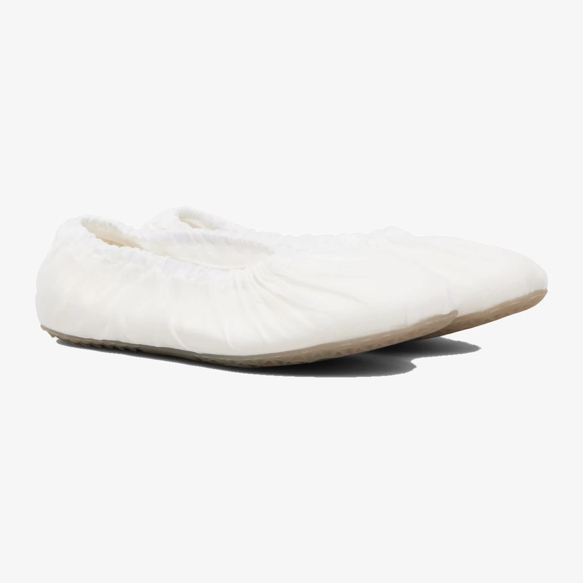 White Layered Ballerina Flats вид 4