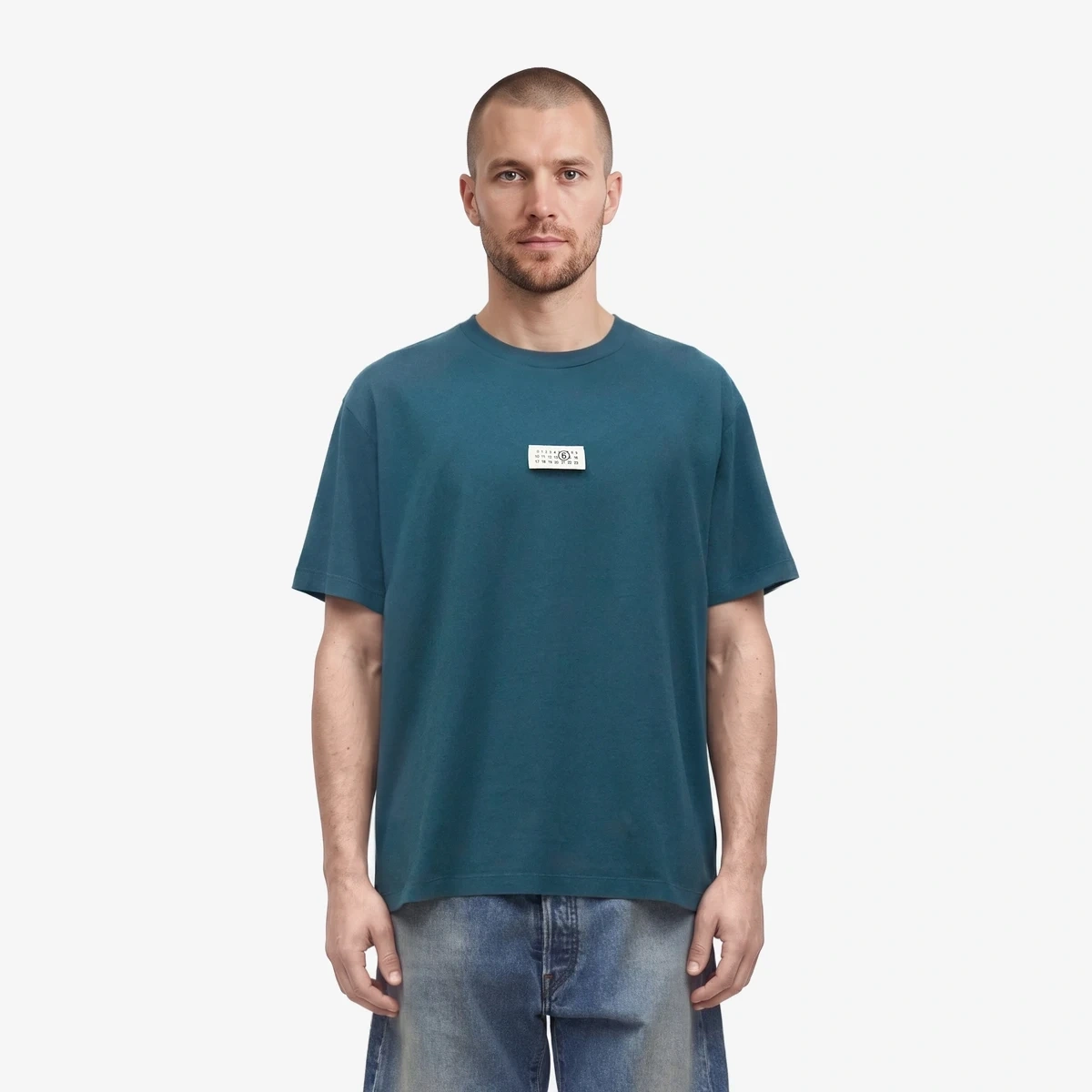 MM6 Maison Margiela Basic T-Shirt in Teal