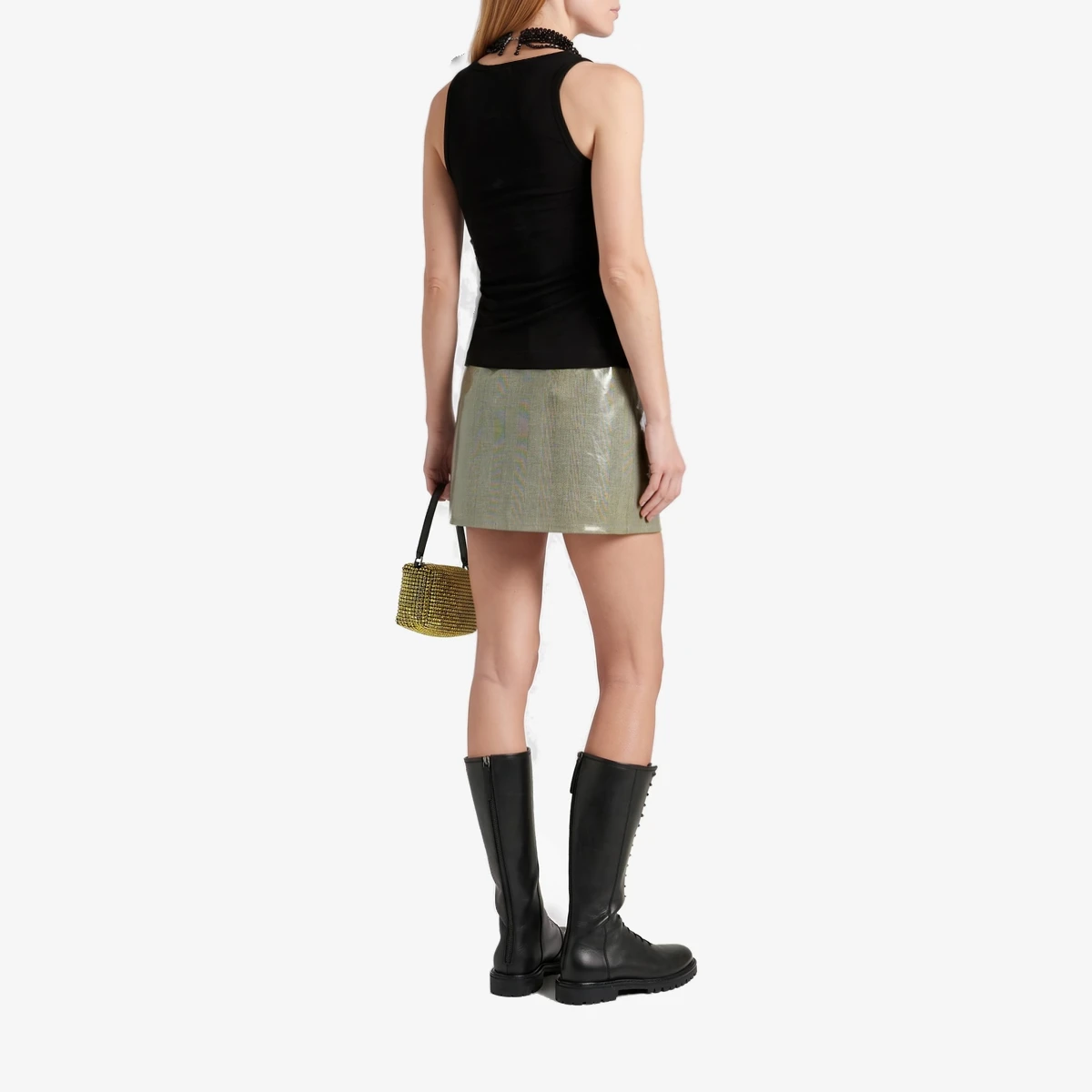 Embellished Twisted Jersey Top вид 2