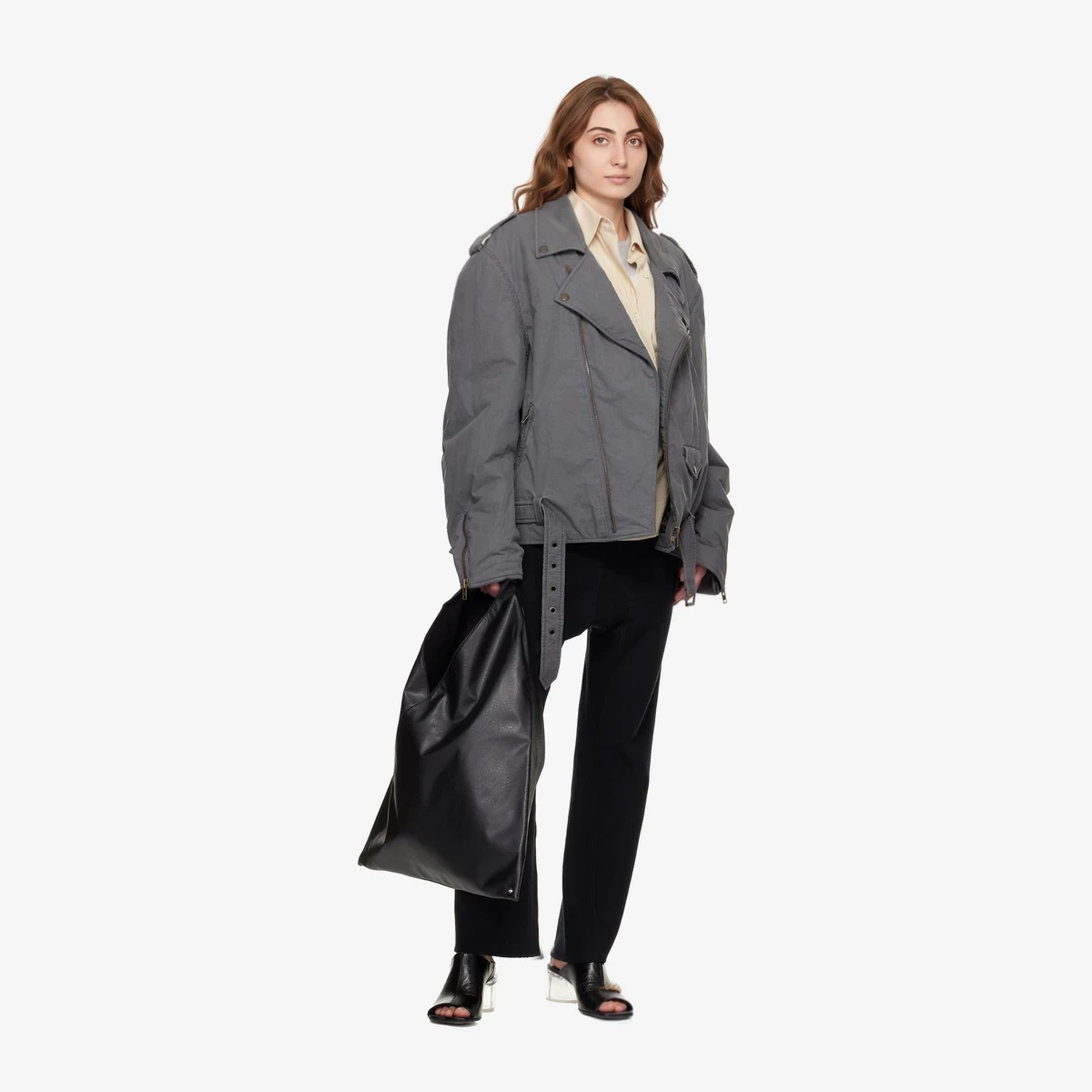 Black Classic Triangle Tote вид 4