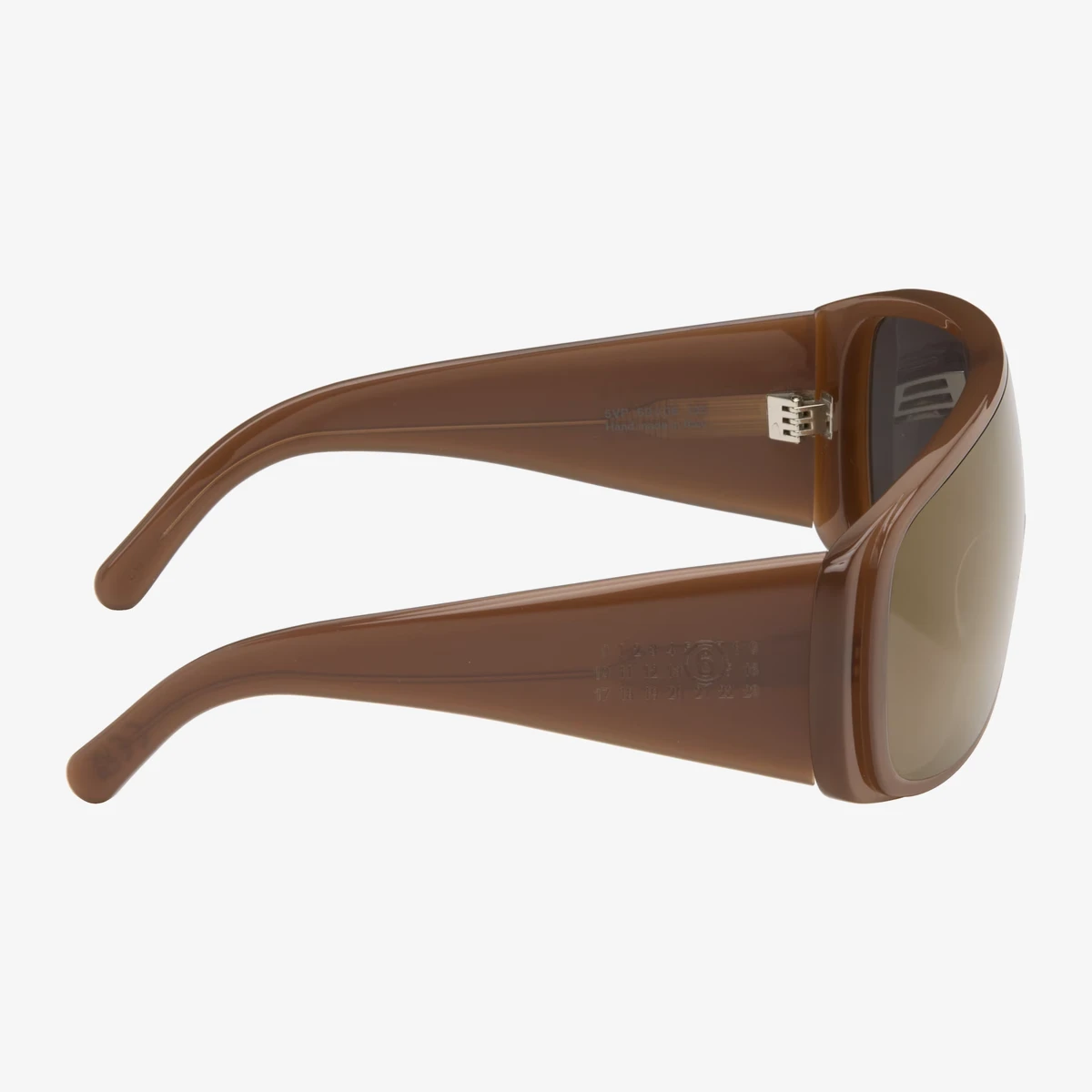 MM6 Maison Margiela Brown Mask Sunglasses in Brown