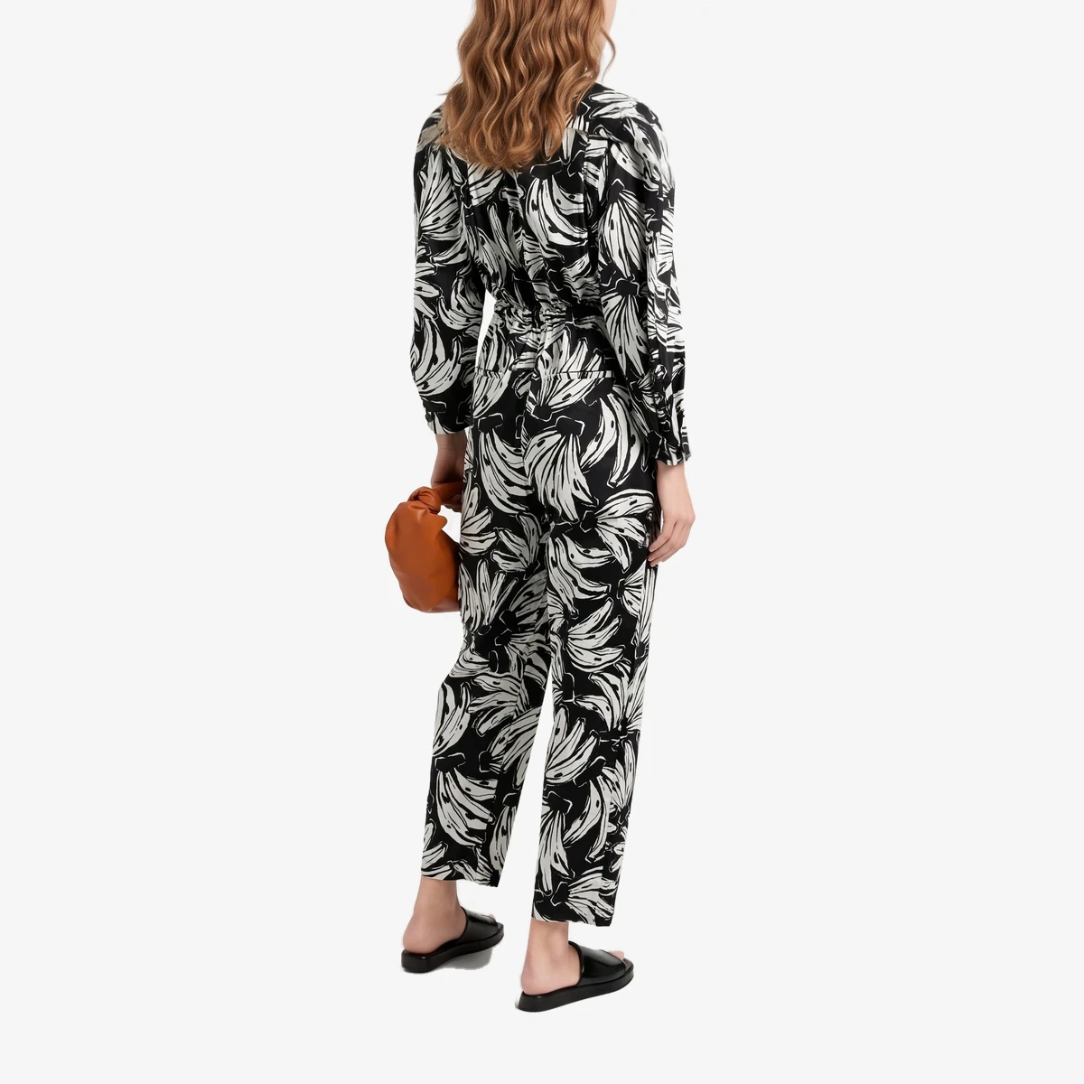 Printed Cotton-Blend Poplin Jumpsuit view 3