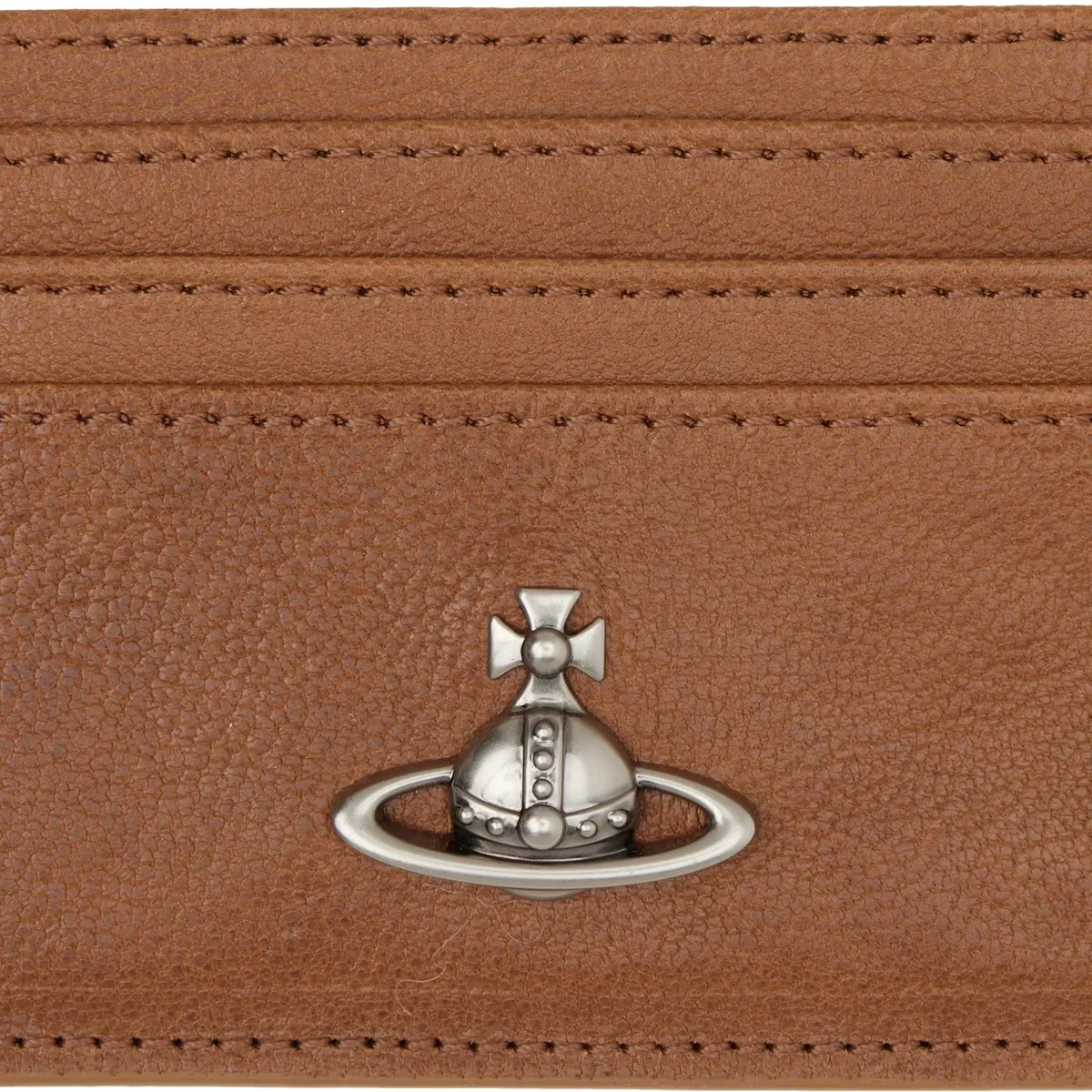 Vivienne Westwood Brown Flat Card Holder in Brown