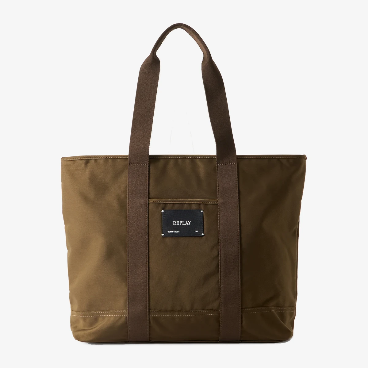 Replay Essential Shopper Shopping Bag in Olive