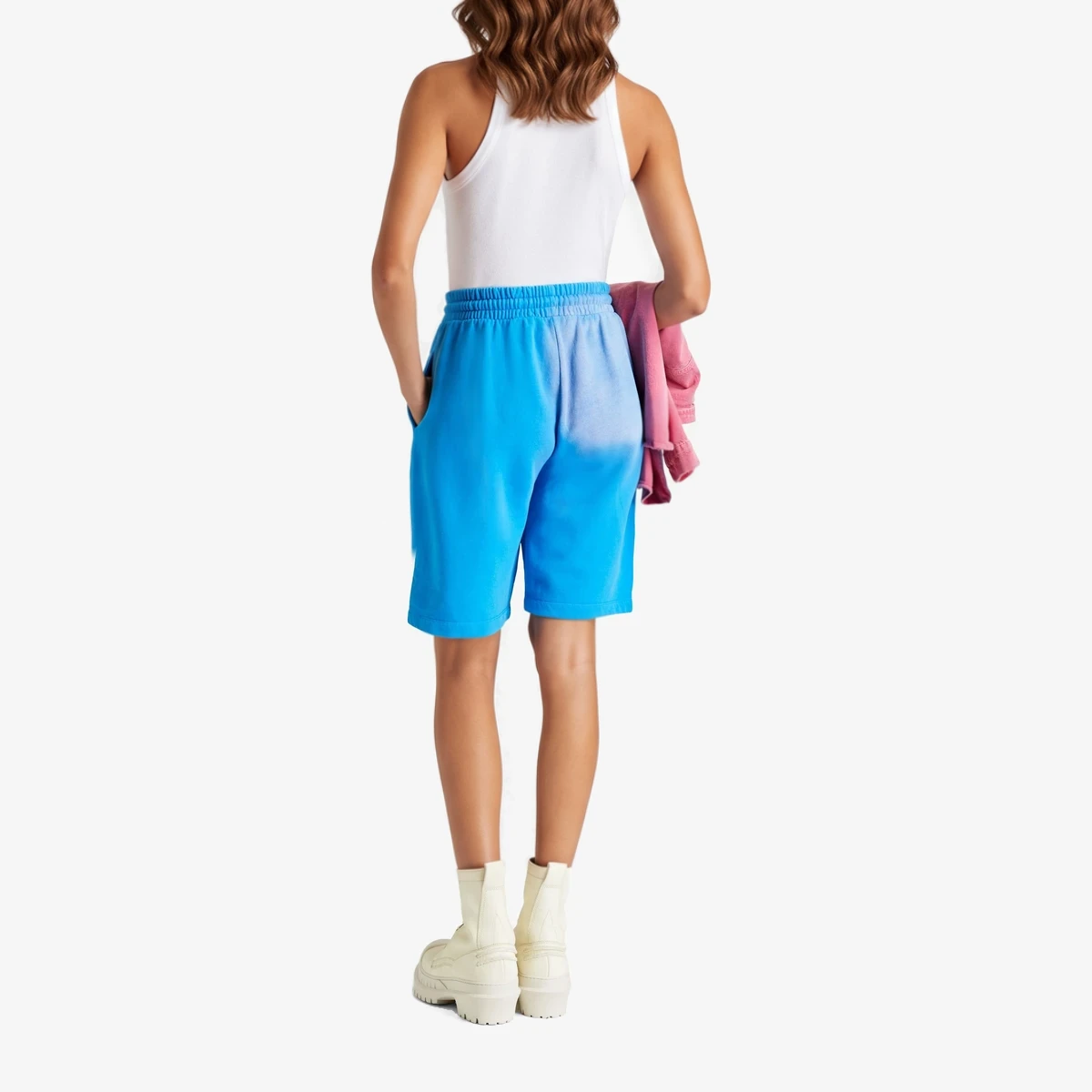 Printed French Cotton-Terry Shorts вид 3