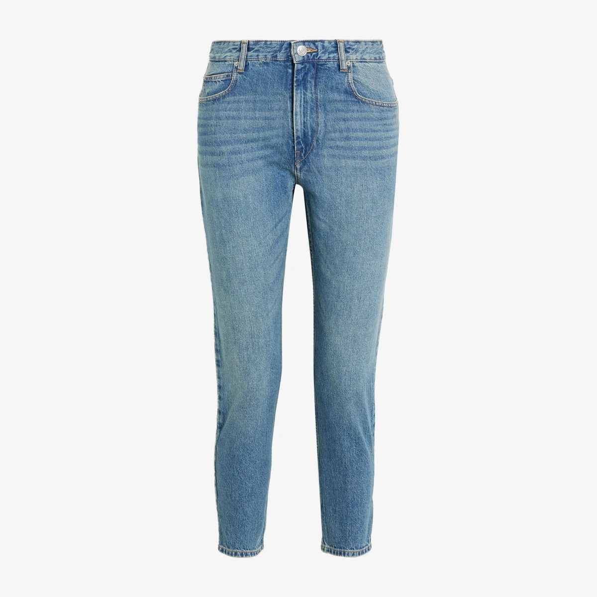 Marant Étoile Neaj High-Rise Slim-Leg Jeans in Blue