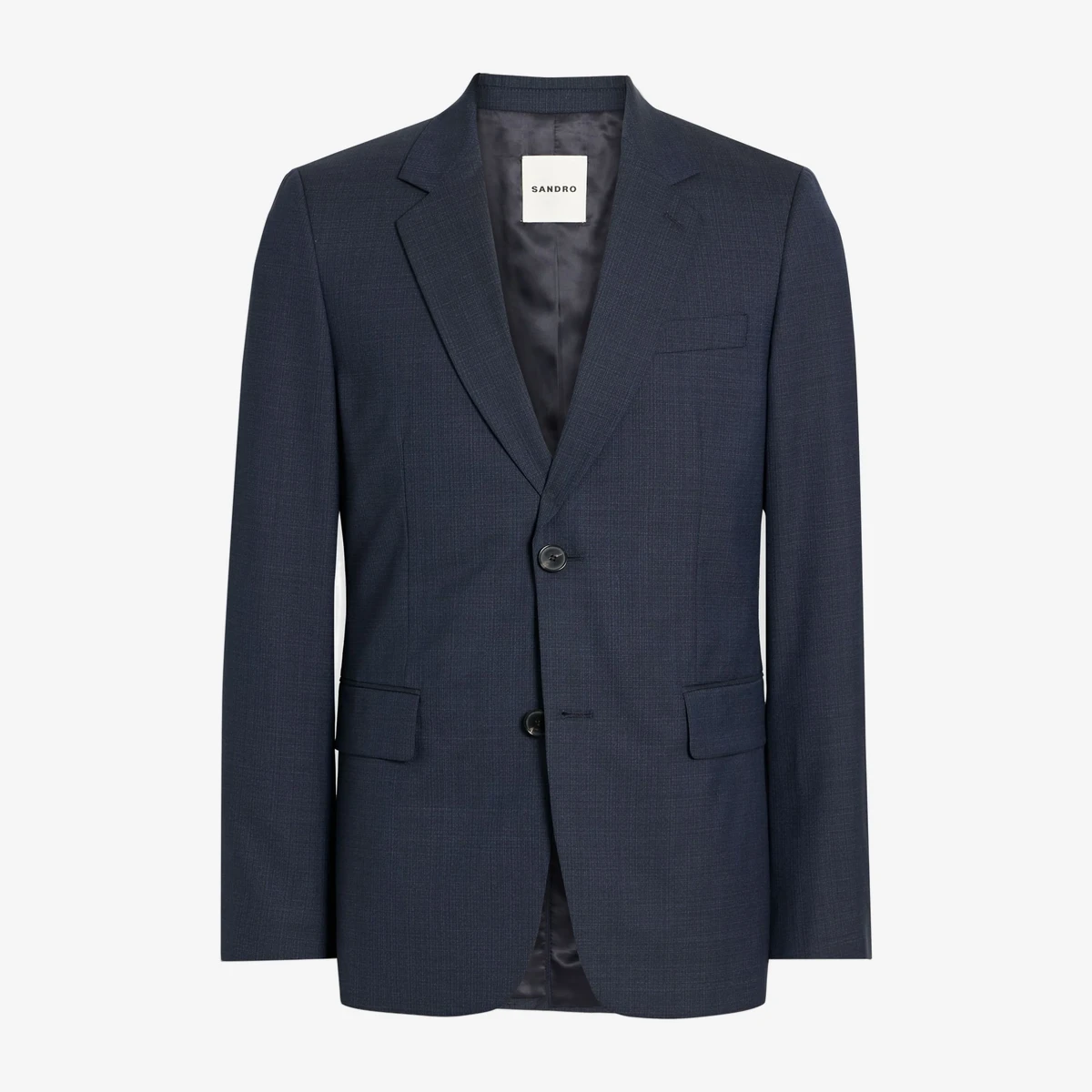 Sandro Wool-Tweed Blazer in Blue