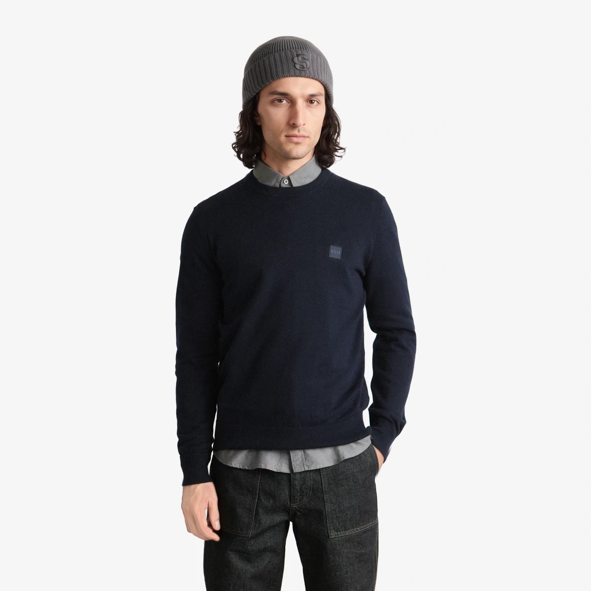 BOSS Kanovano Jumper — Синий