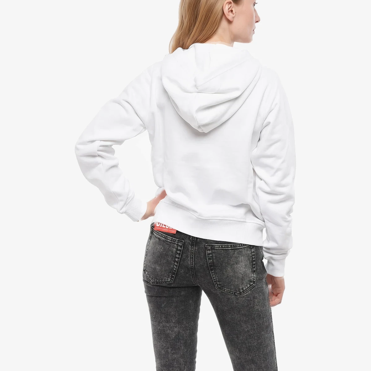 Full-Zip Hoodie with Flocked Logo ხედი 2