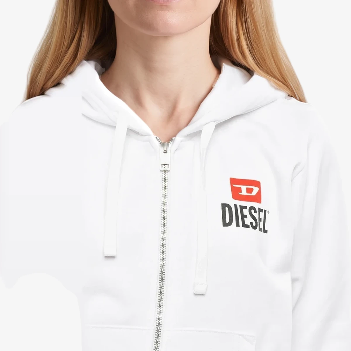 Full-Zip Hoodie with Flocked Logo ხედი 3