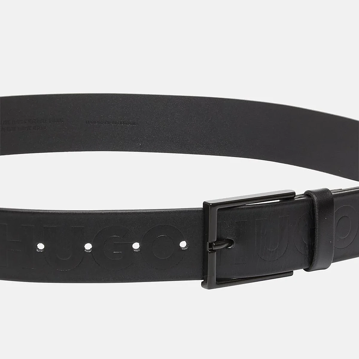 HUGO Leather belt in Black