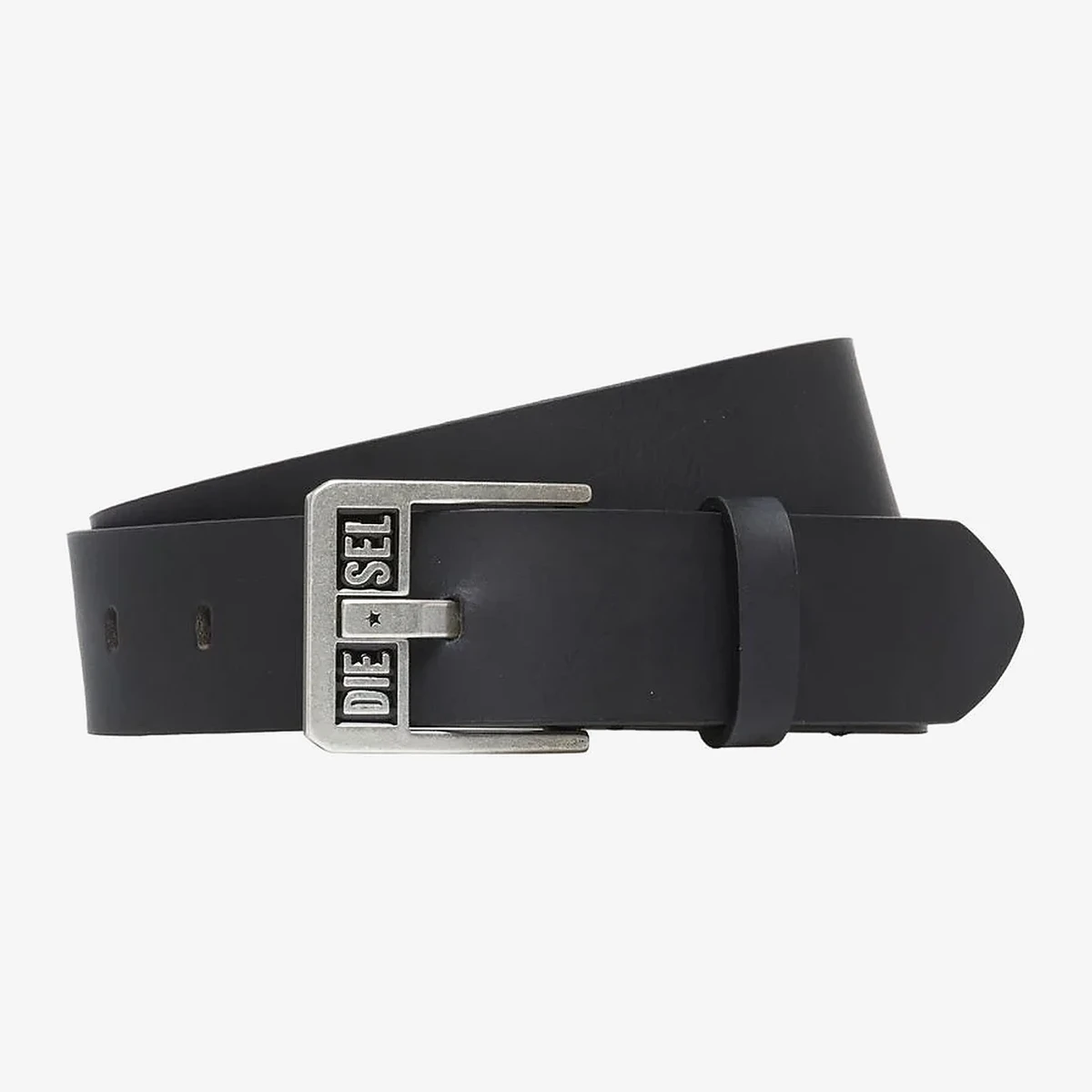 Diesel Leather belt Bluestar III in Black