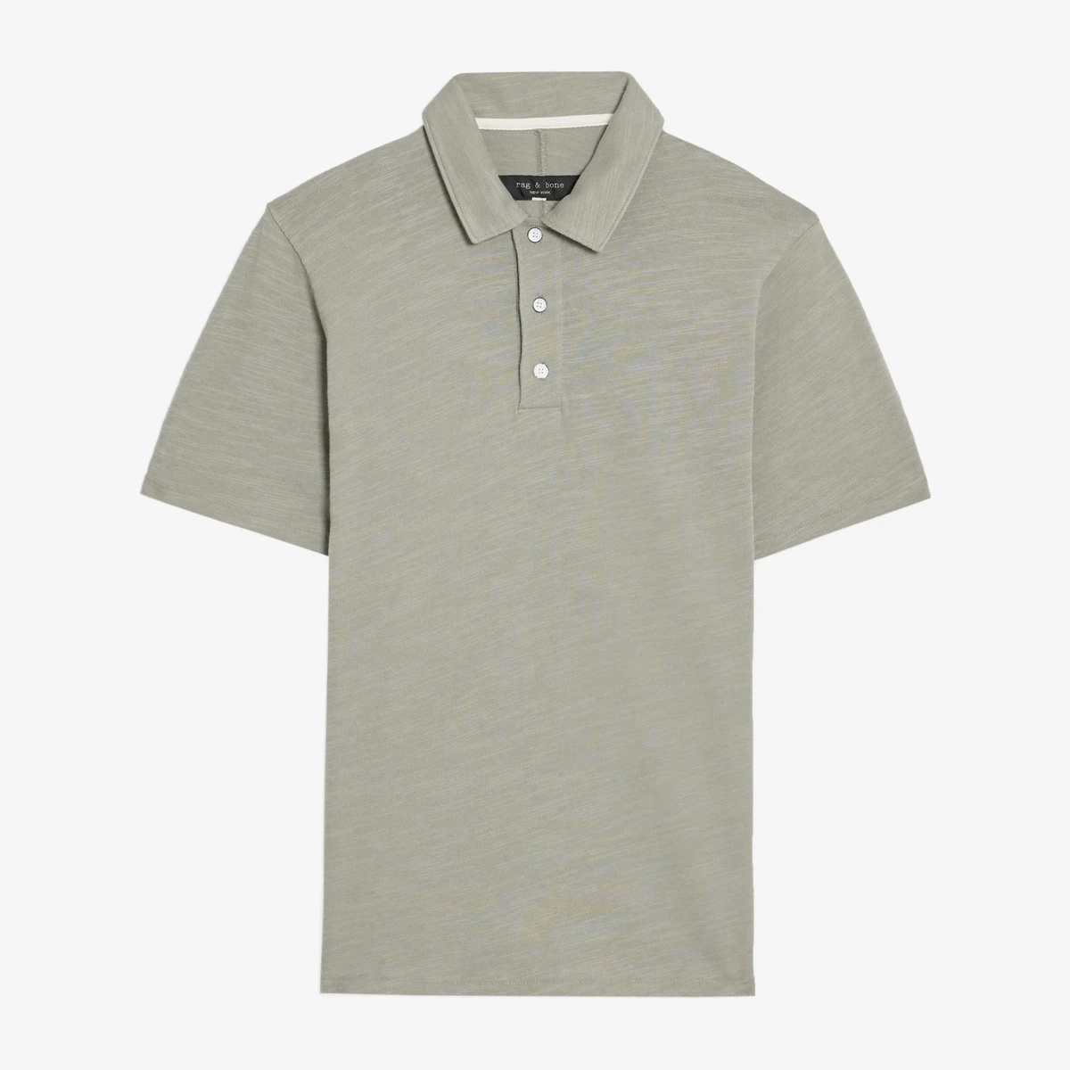 Rag & Bone Flame Cotton Polo Shirt in Green