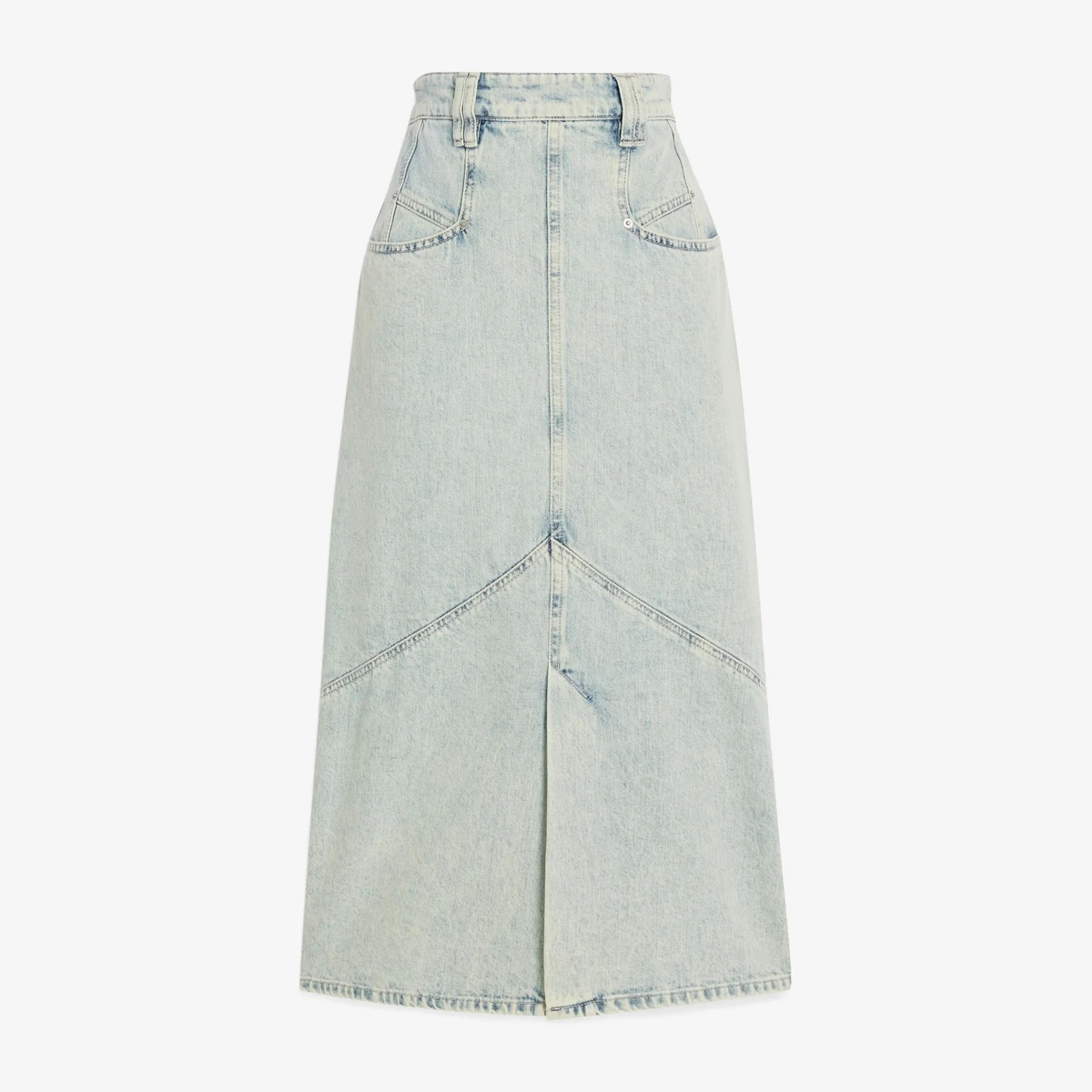 Isabel Marant Pomano Denim Midi Skirt in Light Blue