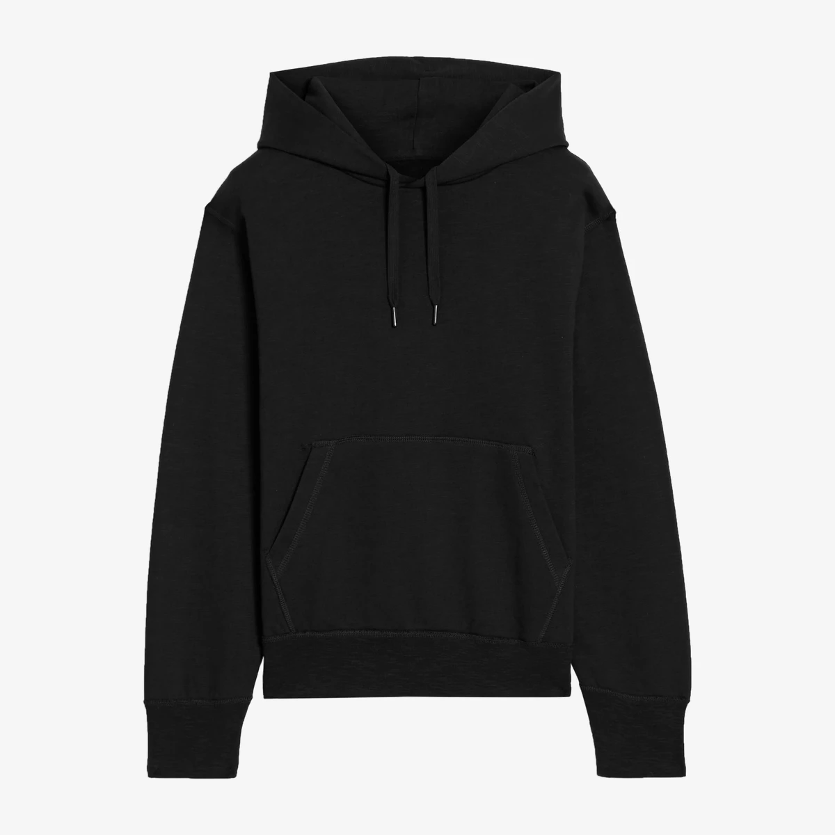 Rag & Bone Damon French Cotton-Terry Hoodie in Black