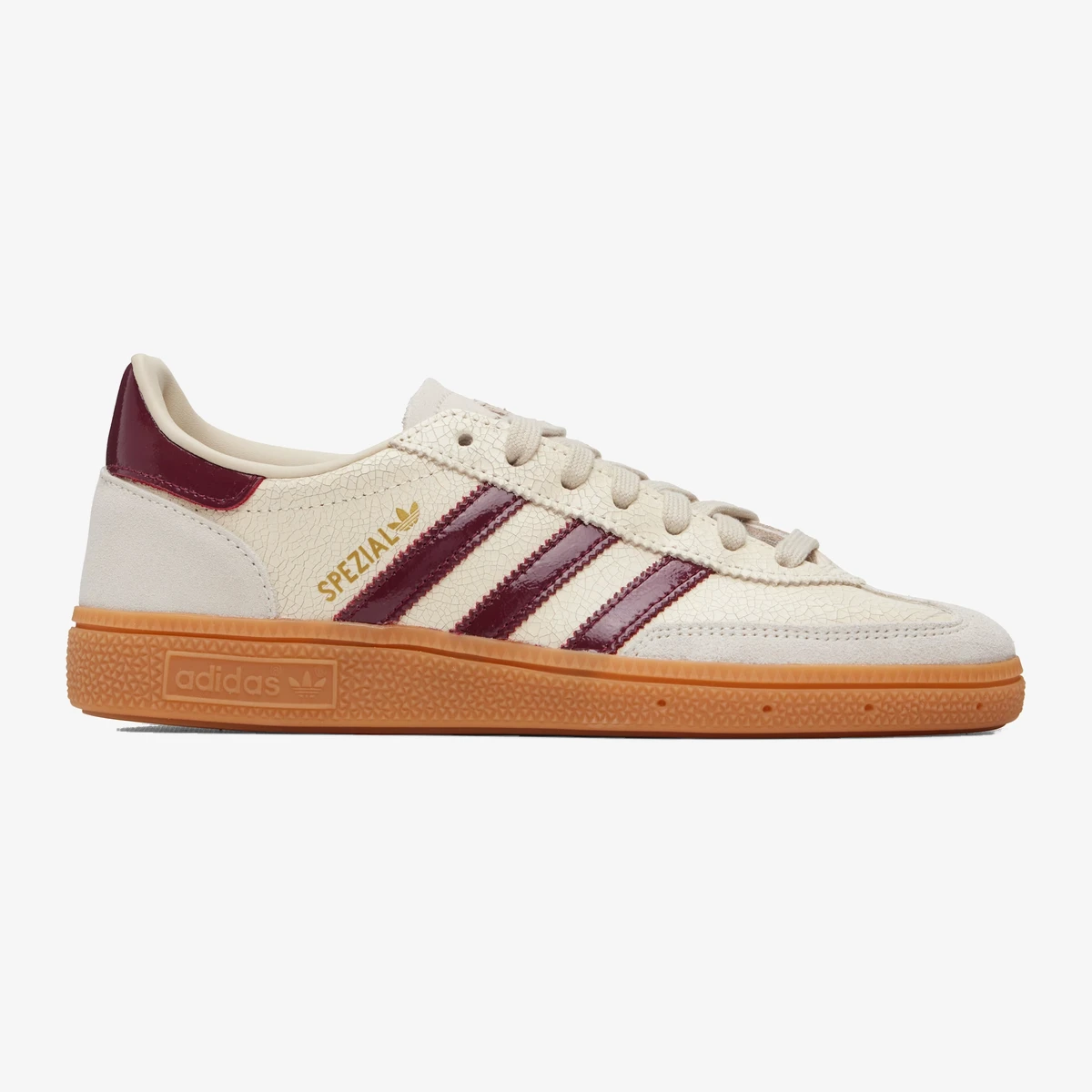 adidas Originals Off-White & Burgundy Handball Spezial Sneakers — Молочный