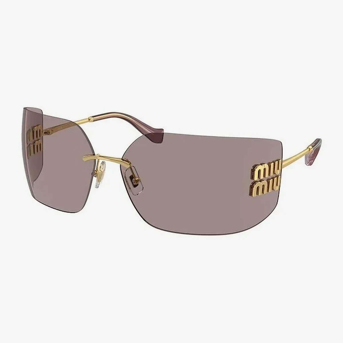 Miu Miu MU 54YS Sunglasses in Gold