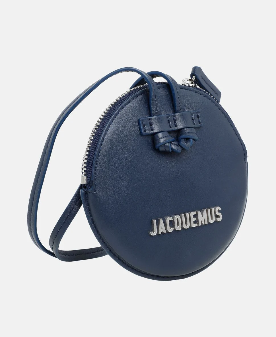 Jacquemus Leather coin purse Le Pitchou in Blue