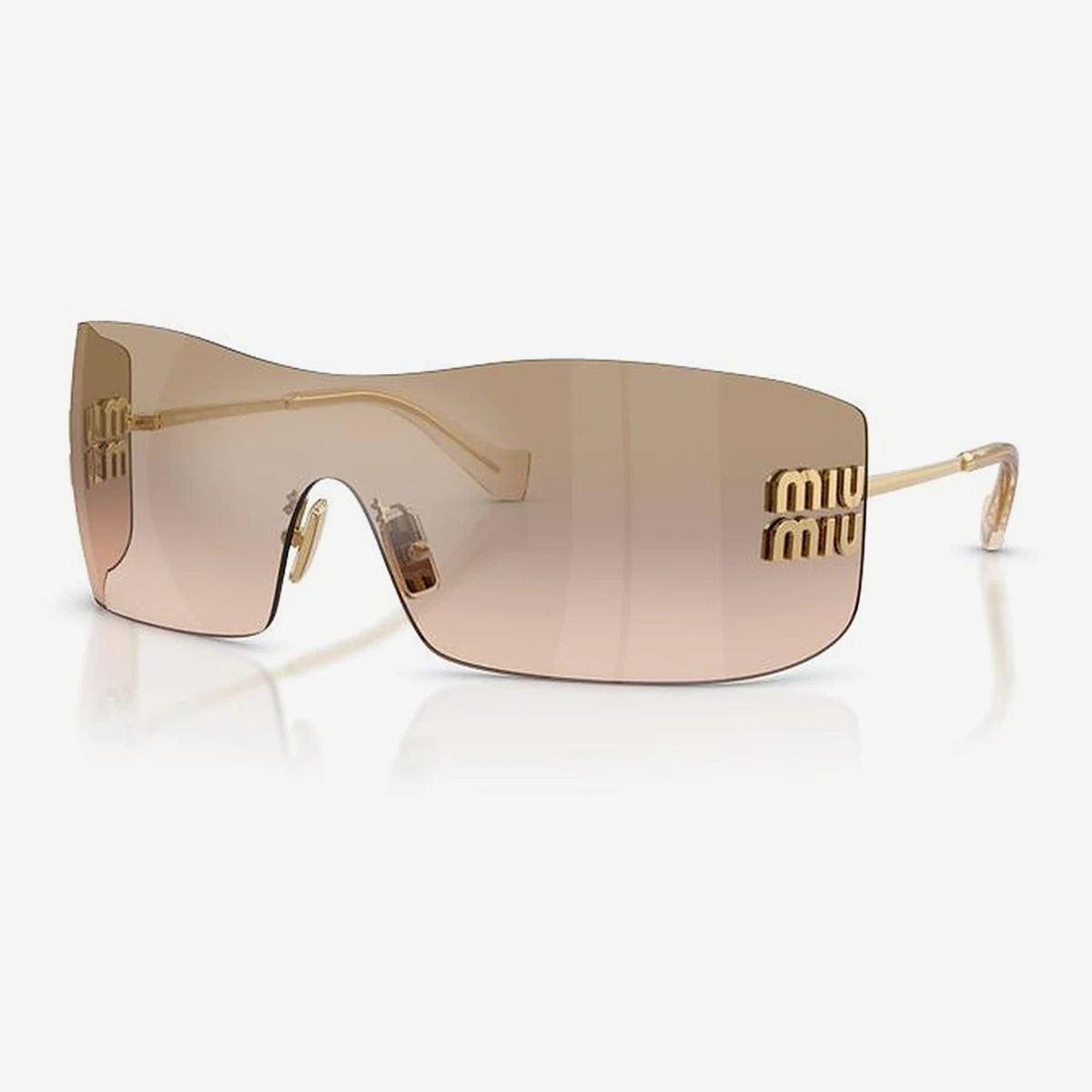 Miu Miu MU B53S Sunglasses in Gold