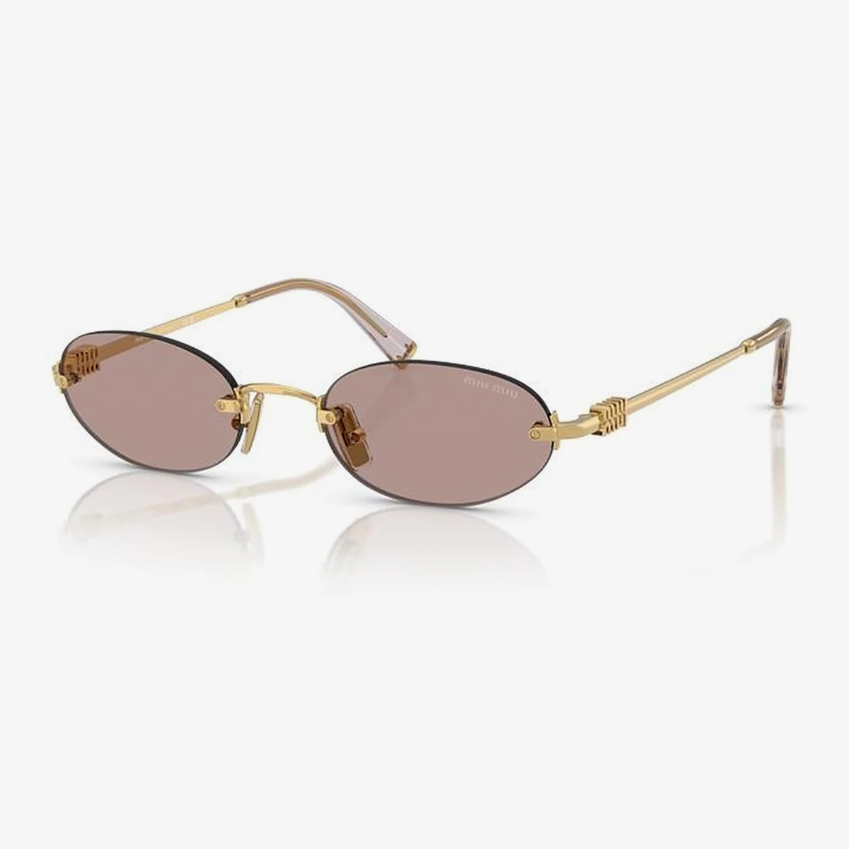 Miu Miu MU A54S Sunglasses in Gold