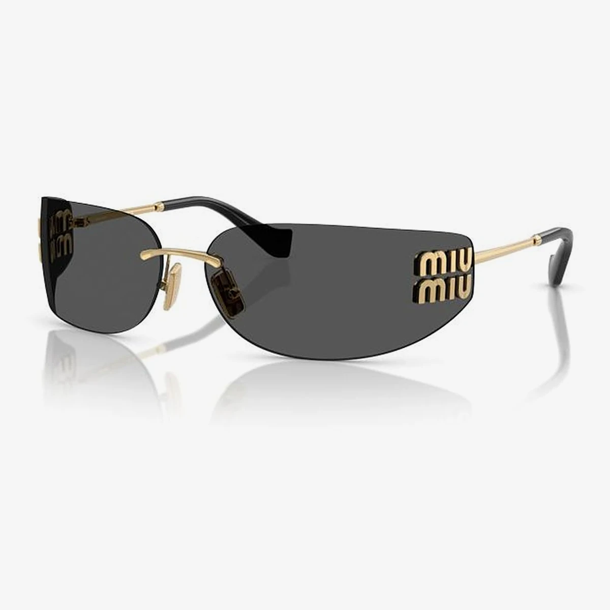 Miu Miu MU A51S Sunglasses in Gold