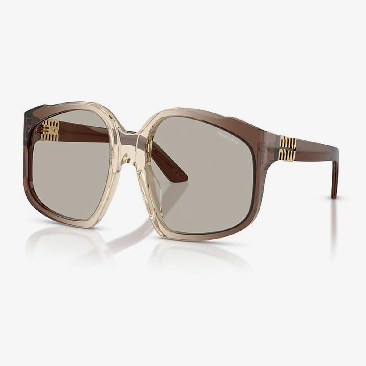 Miu Miu MU A07S Sunglasses in Brown