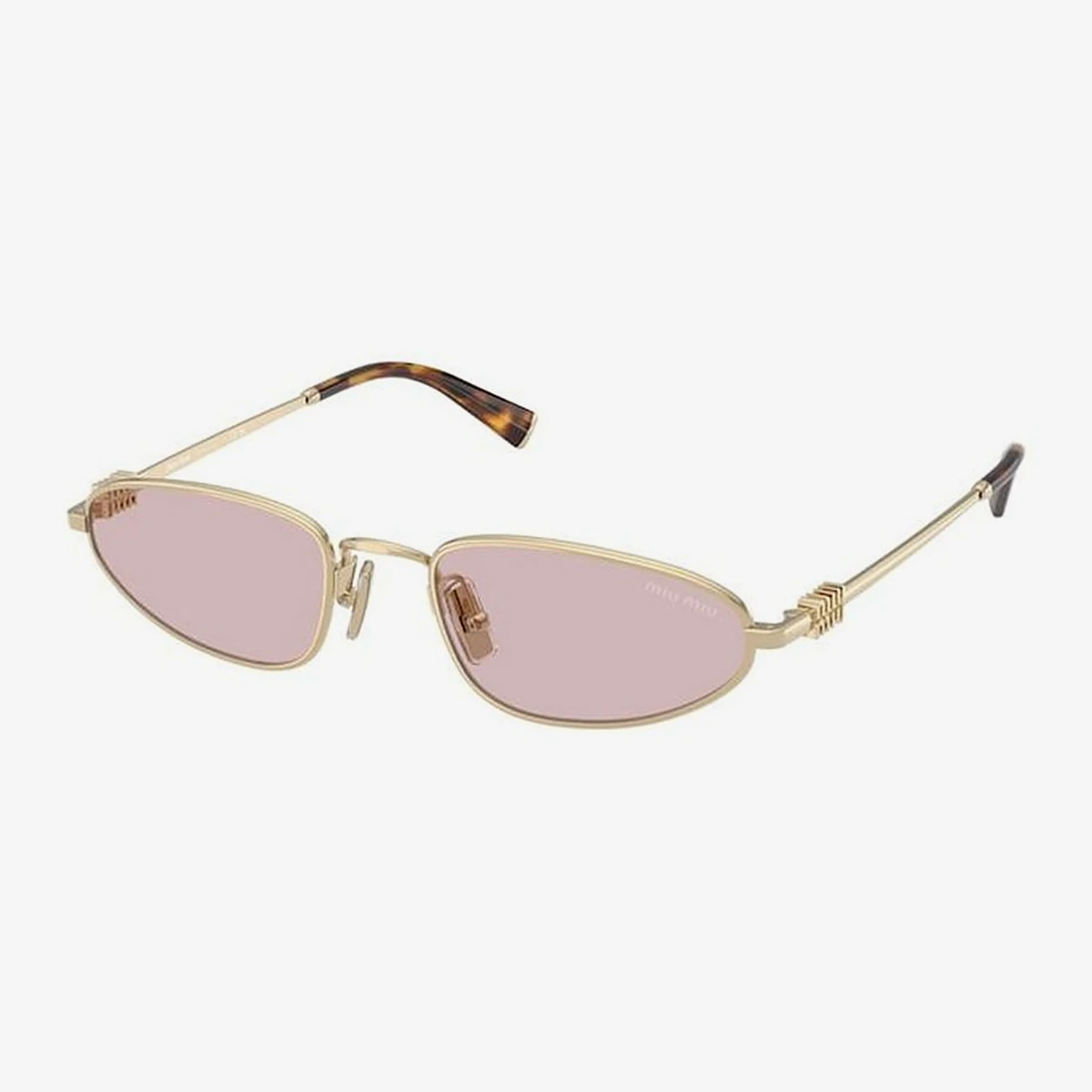 Miu Miu MU A52S Sunglasses in Gold