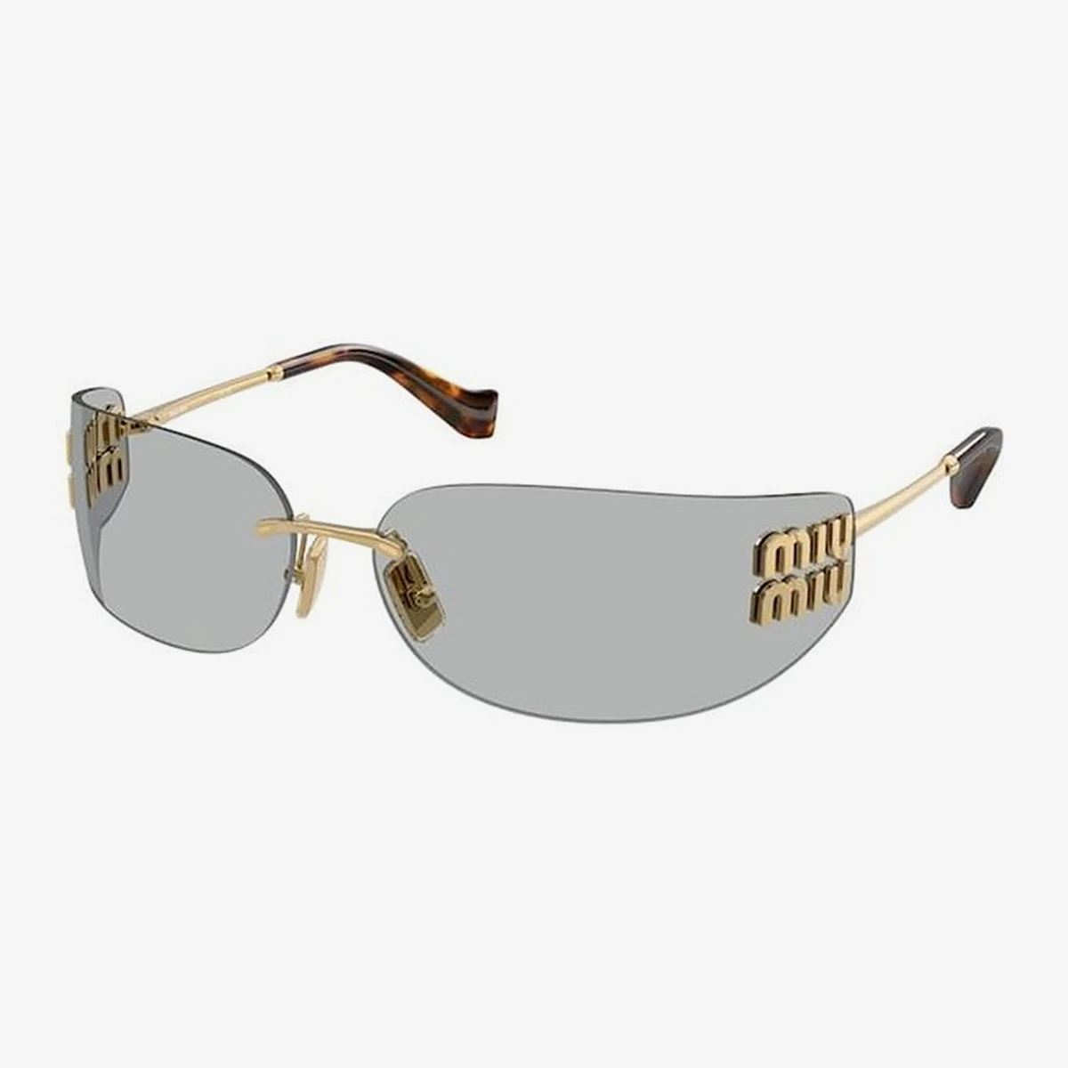 Miu Miu MU A51S Sunglasses in Gold