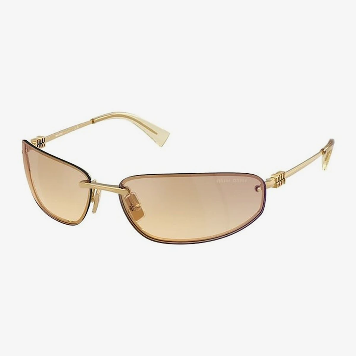 Miu Miu MU A50S Sunglasses in Gold