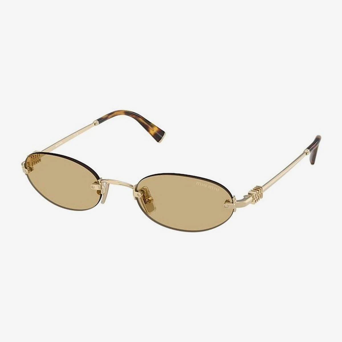 Miu Miu MU A54S Sunglasses in Gold
