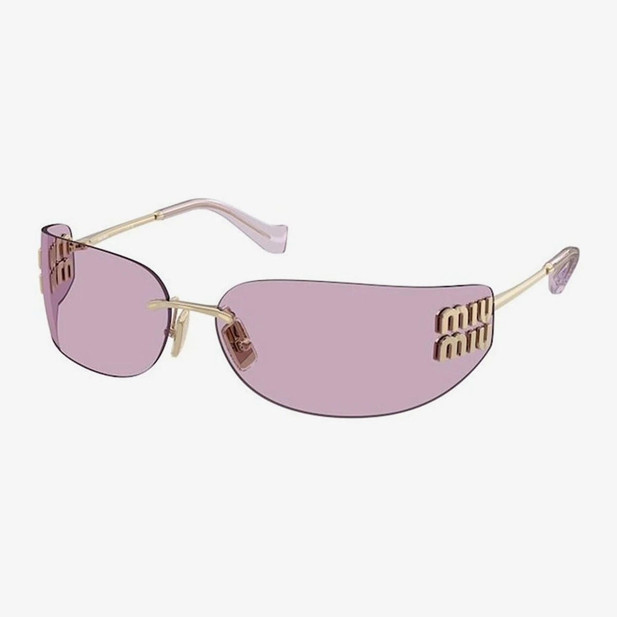 Miu Miu MU A51S Sunglasses in Gold