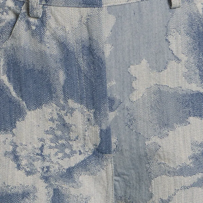 Floral Jacquard Wide-Leg Trousers ხედი 4