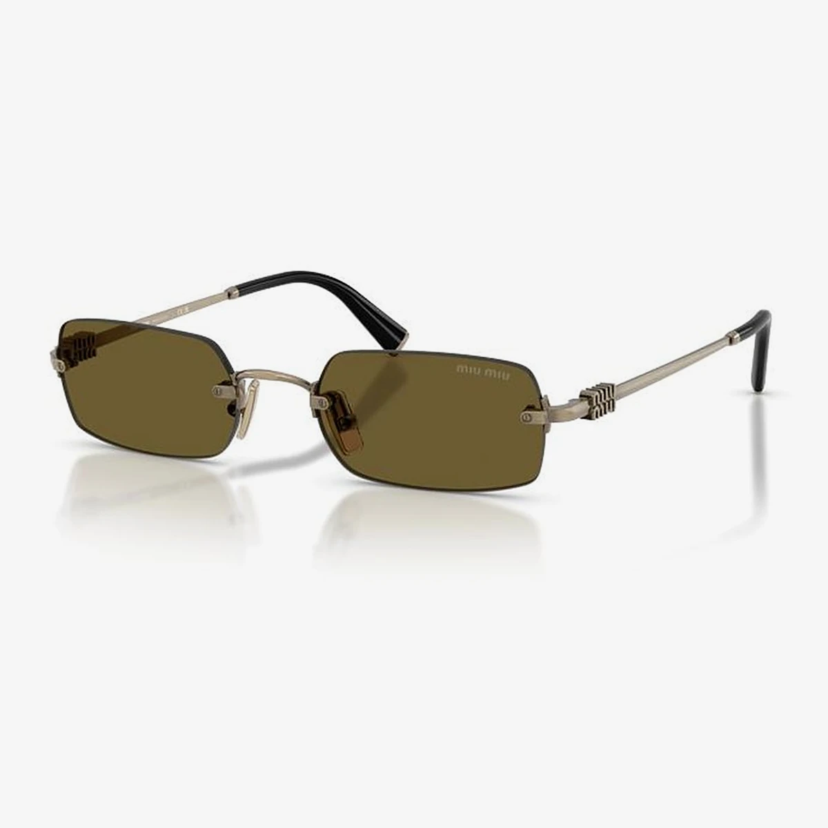Miu Miu MU B50S Sunglasses in Gold