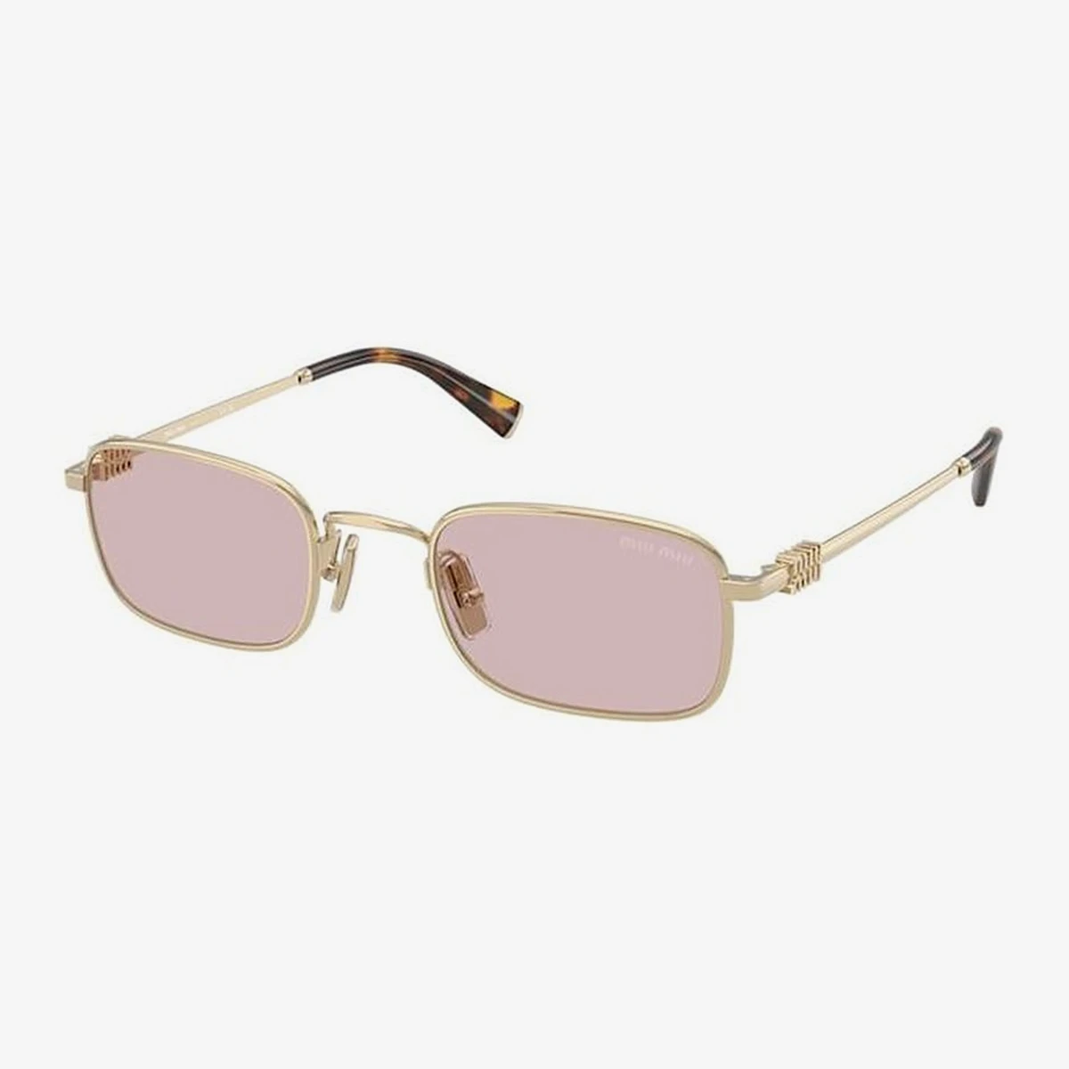 Miu Miu MU A53S Sunglasses in Gold