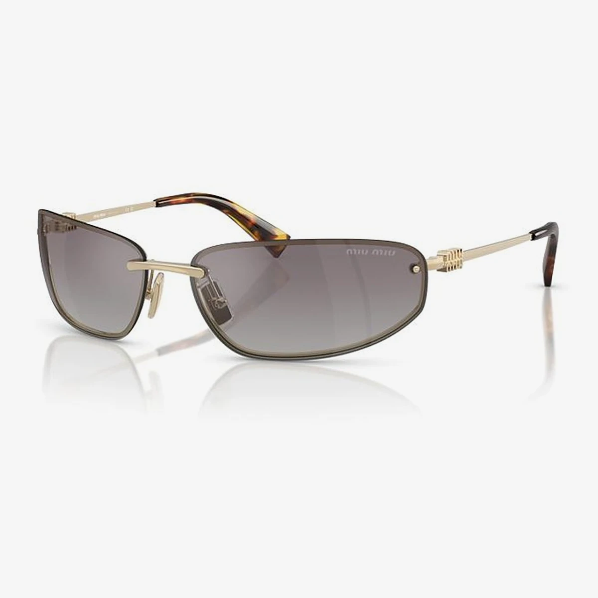 Miu Miu MU A50S Sunglasses in Gold