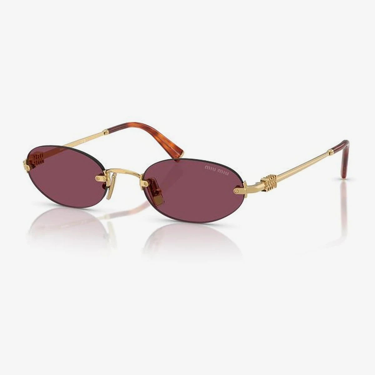 Miu Miu MU A54S Sunglasses in Gold