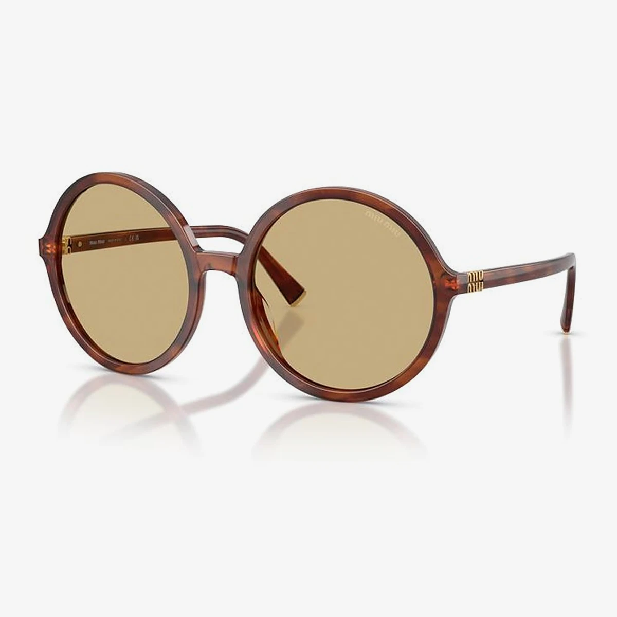 Miu Miu MU B02S Sunglasses in Brown