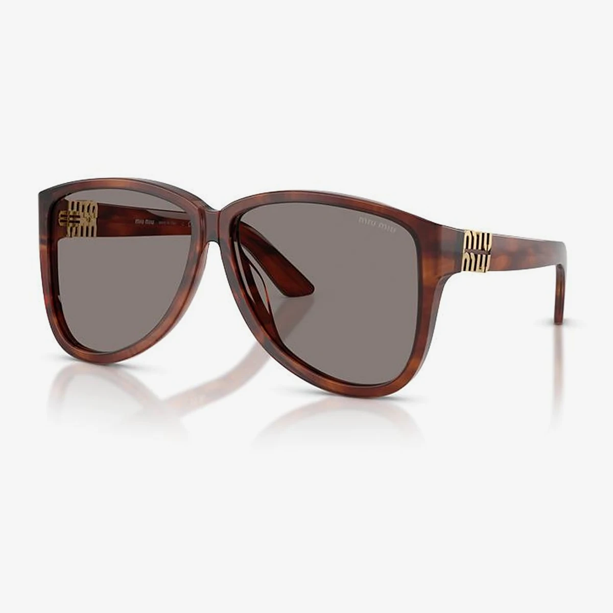 Miu Miu MU A08S Sunglasses in Brown