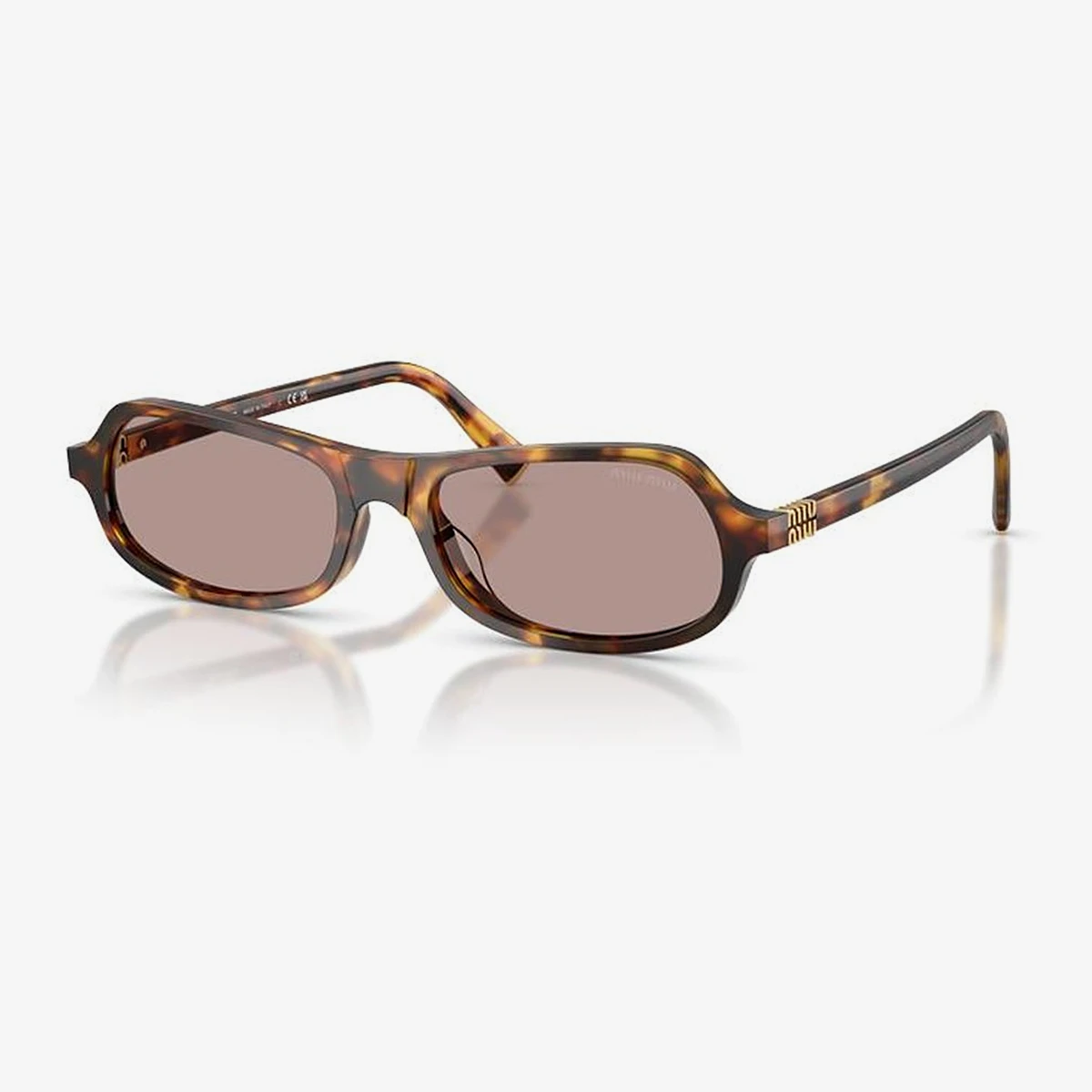 Miu Miu MU B10SU Sunglasses in Brown