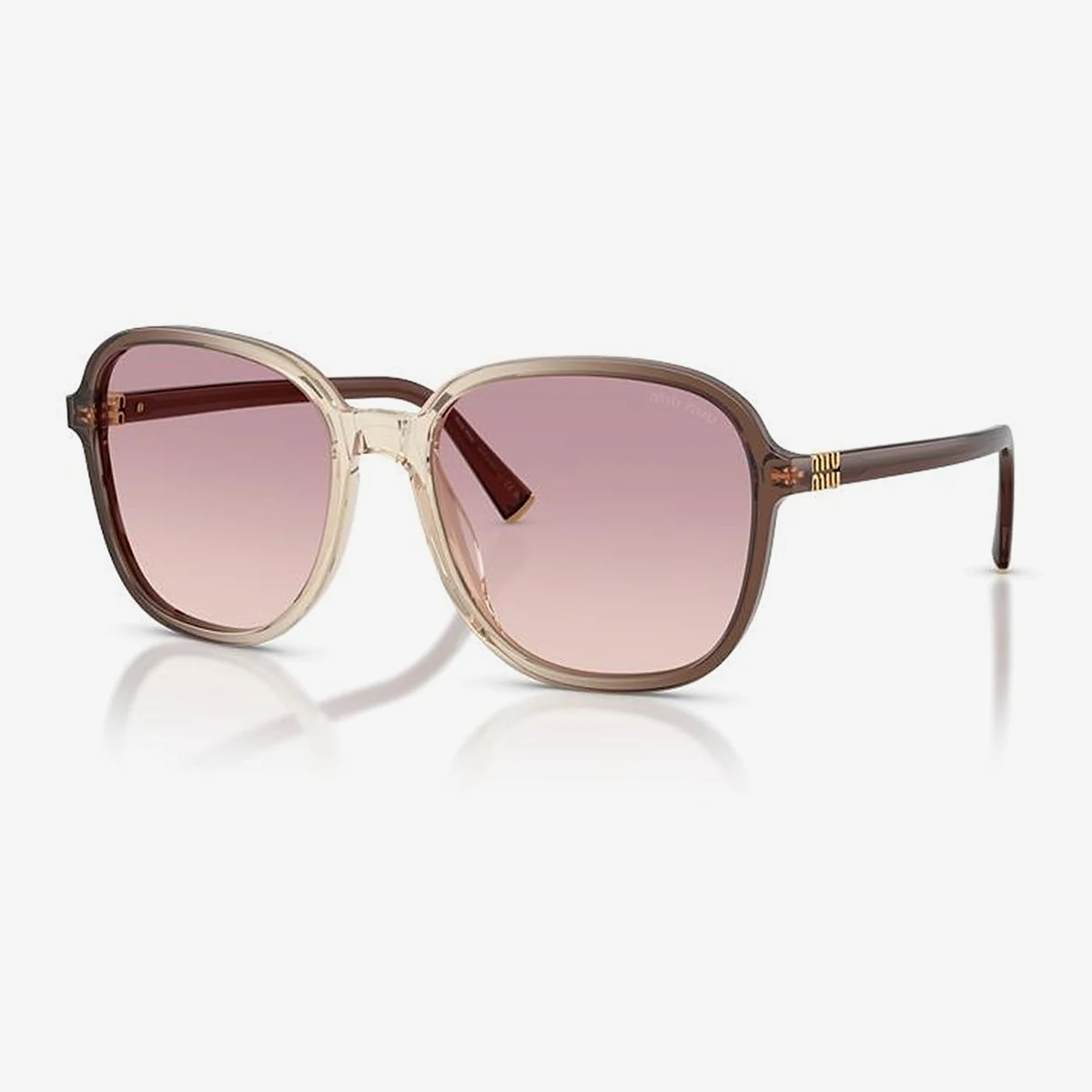 Miu Miu MU B01S Sunglasses in Brown