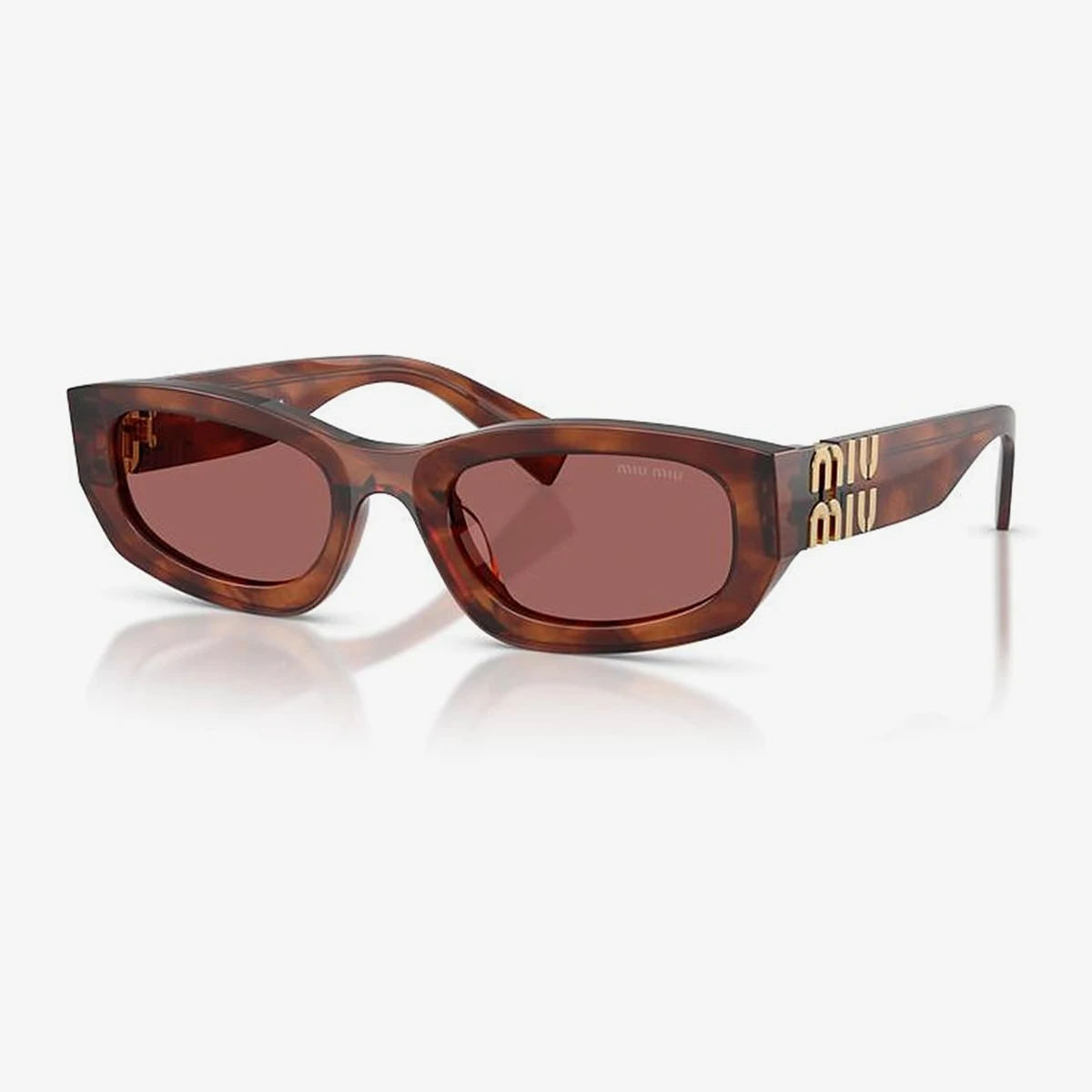 Miu Miu MU B04S Sunglasses in Brown