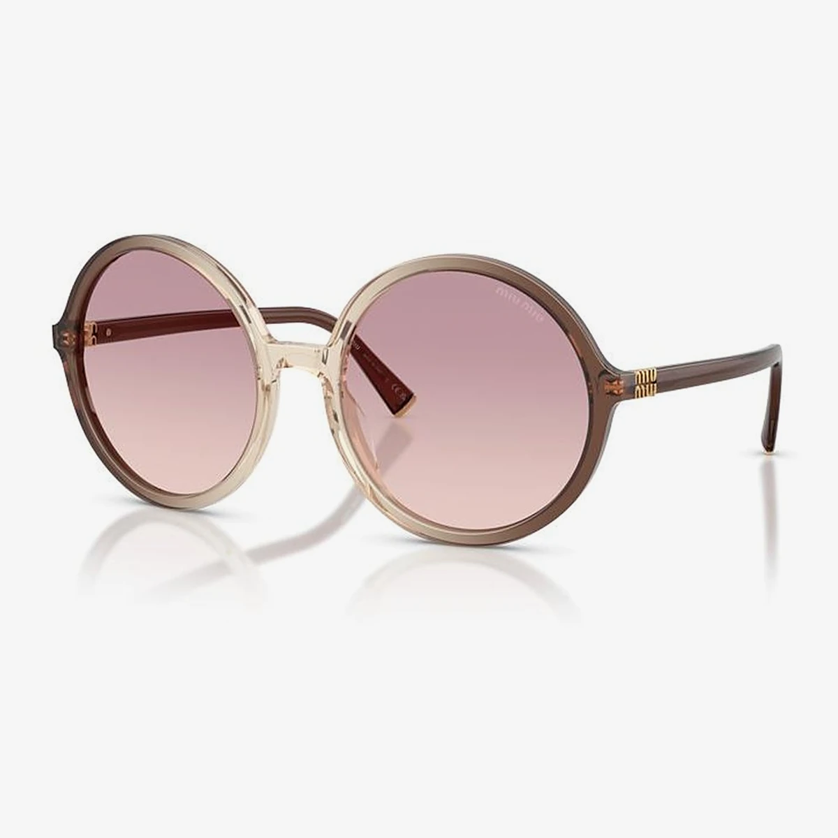 Miu Miu MU B02S Sunglasses in Brown