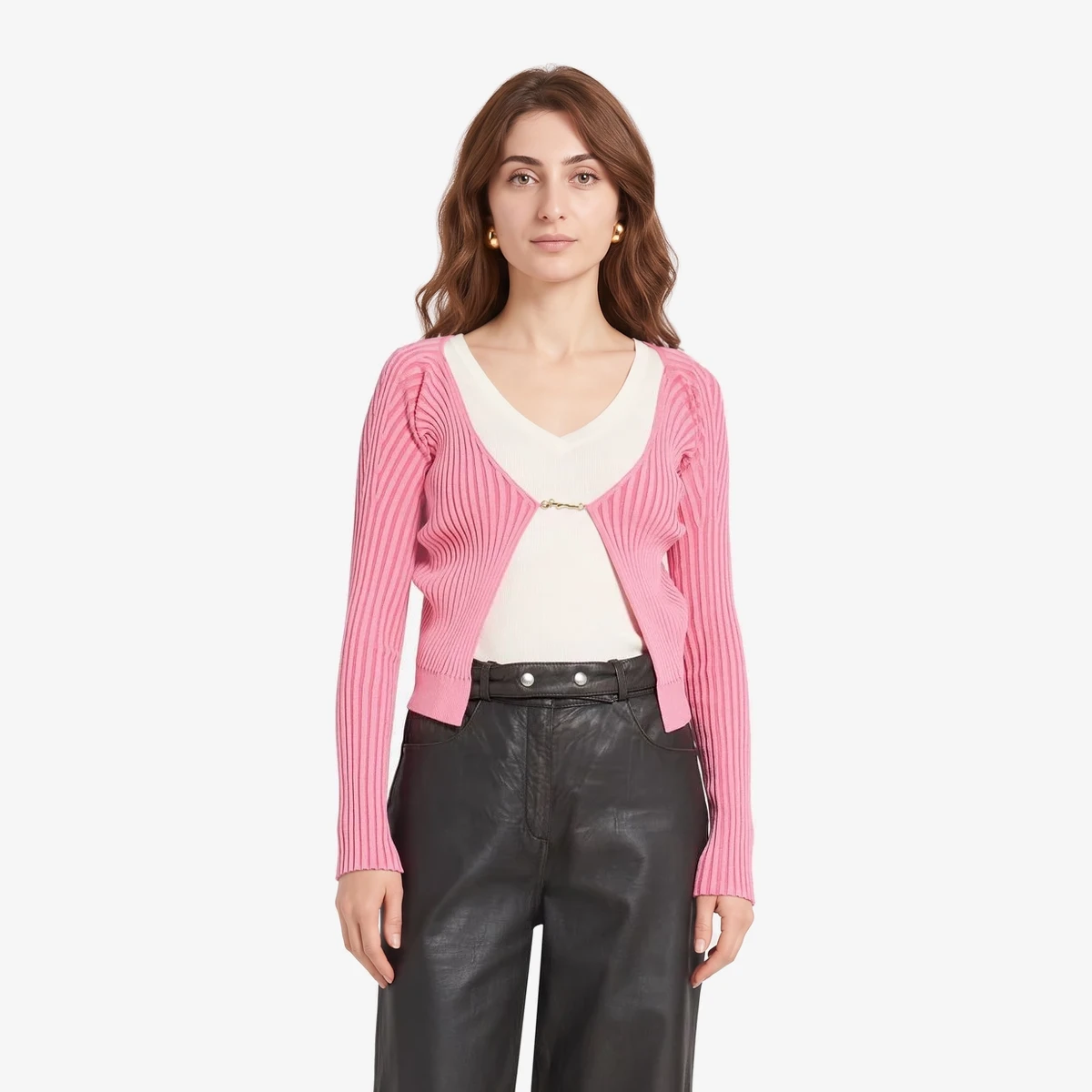 Jacquemus La Maille Pralu Cardigan in Pink