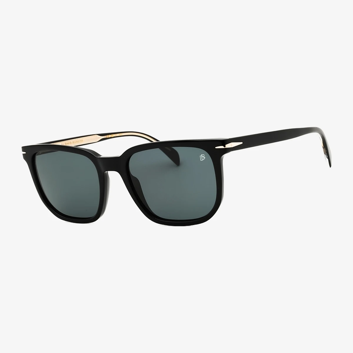 David Beckham DB 1076/S Rectangular Sunglasses in Black
