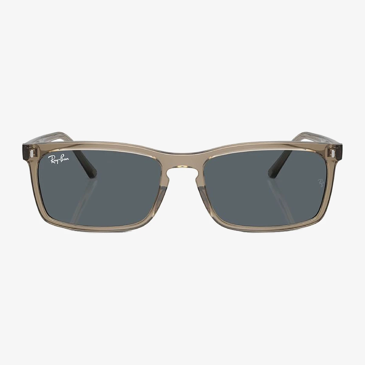 Ray-Ban RB4435 Rectangular Sunglasses in Brown — Accessories | CATWALK