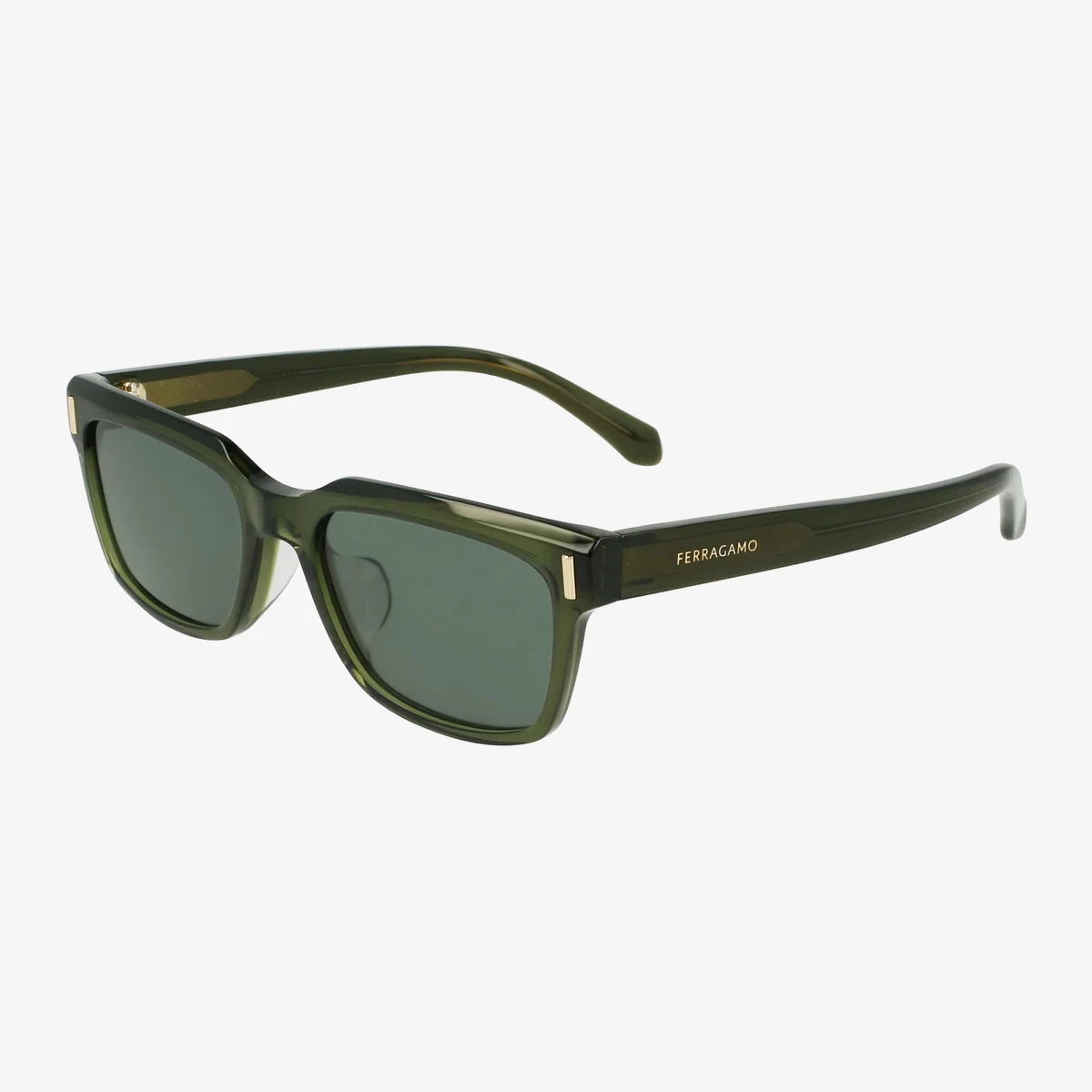 Ferragamo SF2043SLB Square Sunglasses in Green