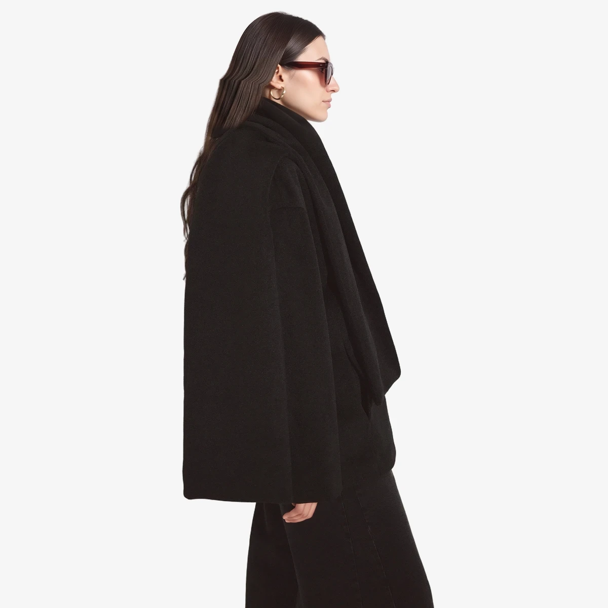 Short Coat with Scarf вид 2