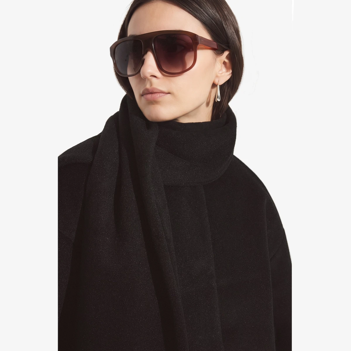 Short Coat with Scarf вид 3